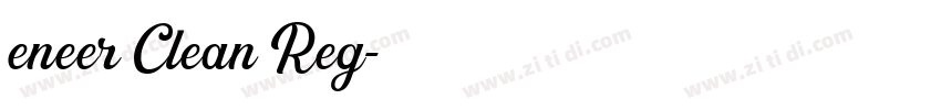 eneer Clean Reg字体转换 eneer Clean Reg字体转换